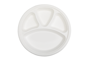 Four Compartment Circular Plate